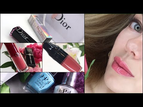 Видео: NEW * Помады💄 и Лаки💅🏻 DIOR -Lacquer stick * LANCOME- Matt e Shaker *ARMANI -Lip Magnet  *OPI*