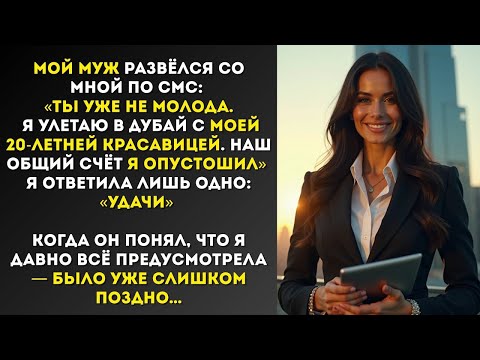 Видео: Развод по СМС, опустевший счёт и юная пассия мужа… Но он не ожидал, что я просчитала каждый его шаг.