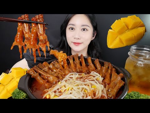 Видео: МУКБАНГ Острые Куриные Ножки (Десерт Манго) Real Sound MUKBANG | ASMR | EATING SOUND