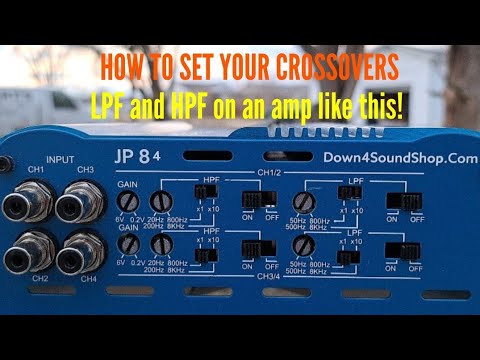 Видео: Как настроить XOVER, HPF и LPF на таком усилителе