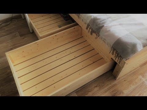 Видео: Выдвижные ящики под кровать