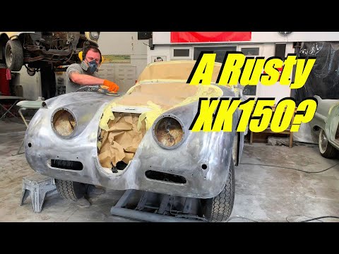 Видео: НАСКОЛЬКО РЖАВЫЙ?!?! Краска с Jaguar XK150 — что мы нашли??!