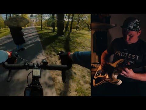 Видео: Ленинские Горки на Велосипеде + Импровизация на Гитаре  / Triban RC120, Aria Dm-01