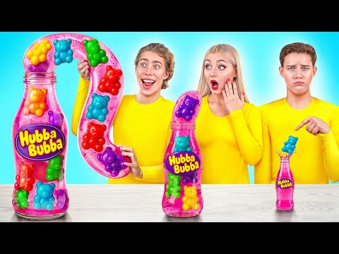 Видео: Большая, Средняя или Маленькая Тарелка Челлендж | Фантастическая Кулинарная Битва Multi DO Challenge