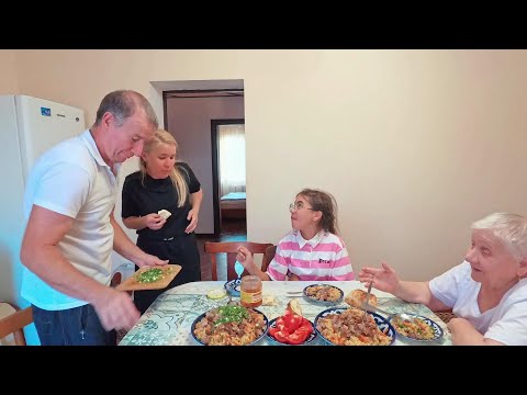 Видео: Поработали дома и приехали к родителям на вкусный ПЛОВ.