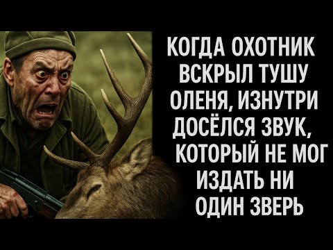 Видео: КОГДА ОХОТНИК ВСКРЫЛ ТУШУ ОЛЕНЯ, ИЗНУТРИ ДОСЁЛСЯ ЗВУК, КОТОРЫЙ НЕ МОГ ИЗДАТЬ НИ ОДИН ЗВЕРЬ