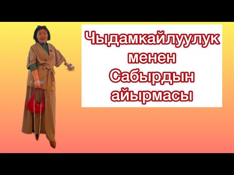 Видео: Чыдамкайлуулук зыянбы??? Сабыр деген эмне?