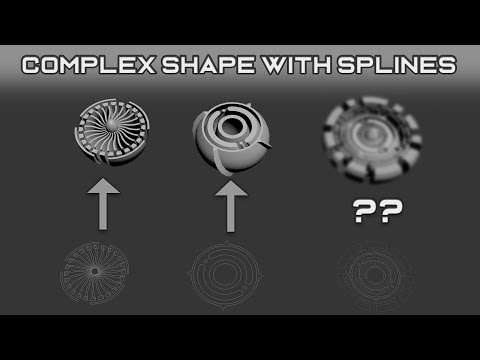 Видео: Сложная твердая поверхность только со сплайном!! #твердая поверхность #3dsmax #советы
