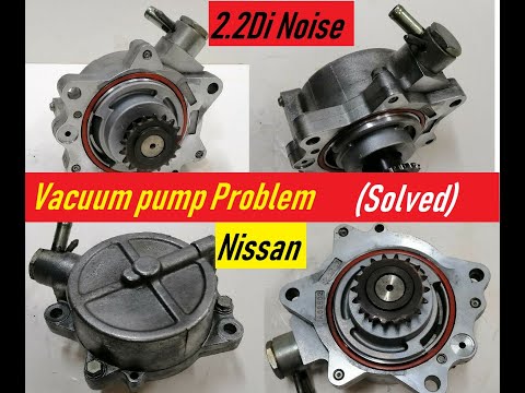 Видео: Nissan 2.2di (dci) vacuum pump noise from chain (смяна верига вакуум помпа)