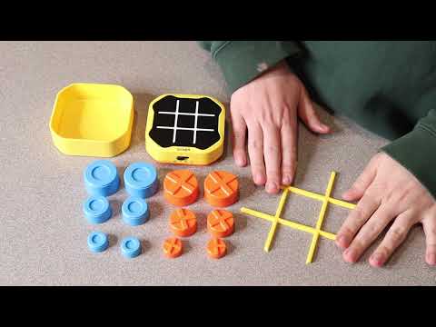 Видео: Обзор игры GiiKER Tic Tac Toe Bolt | Портативная игровая консоль-головоломка «3 в 1»