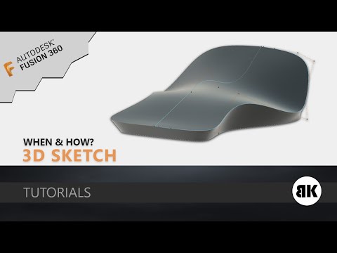 Видео: Fusion 360: Когда и как использовать 3D Sketch? [Методы и многое другое]