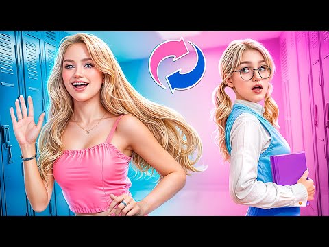 Видео: Королева школы стала ботаншей! Из популярной в ботаншу!