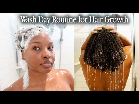 Видео: День мытья для здорового роста волос | Натуральные волосы типа 4 | Kensthetic