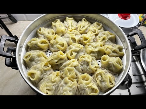 Видео: СОЧНЫЕ МАНТЫ. Вот, как нужно готовить манты. Тесто на манты