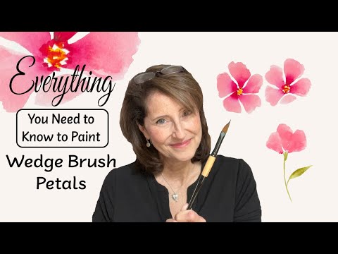Видео: Все, что вам нужно знать, чтобы рисовать лепестки клиновидной кистью