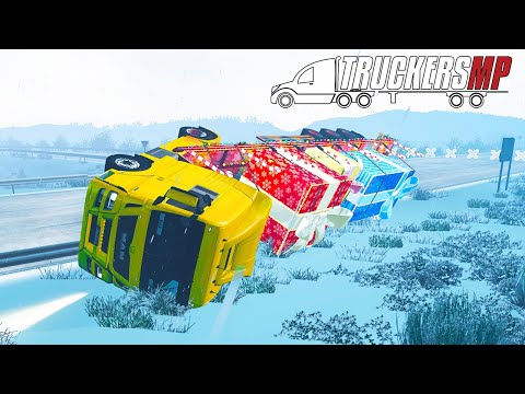 Видео: ПЕРВЫЙ СНЕГ - EURO TRUCK SIMULATOR 2 + РУЛЬ