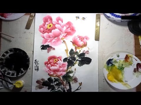 Видео: Узнайте, как нарисовать цветы пиона