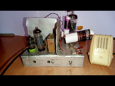 Видео: Радиопередатчик на 6МГц, из того что было.