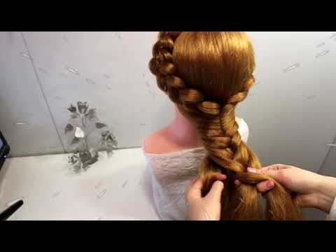 Видео: Прически коса на длинные волосы Прическа косы вечерние причёски 2020 на лето
