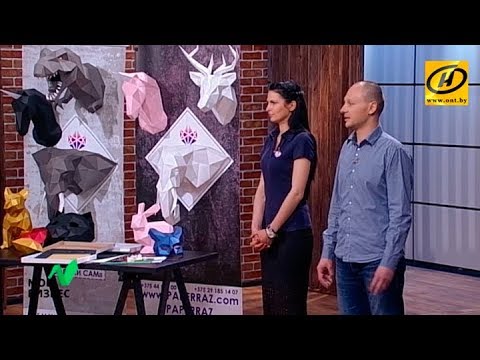 Видео: «Мой бизнес» | Бумажные скульптуры «Paperraz»