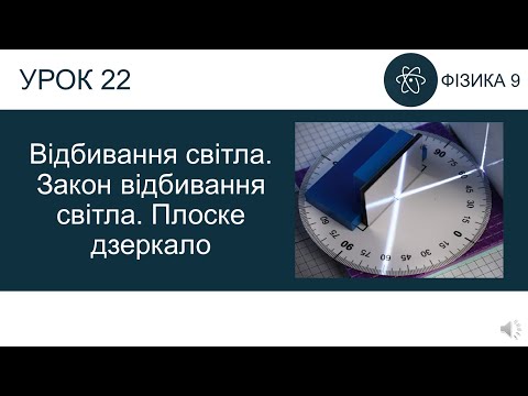 Видео: Фізика 9. Урок - Відбивання світла. Закон відбивання світла. Плоске дзеркало