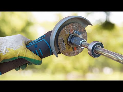 Видео: Из БОЛГАРКИ сделал МОЩНЫЙ беспроводной тример для покоса травы!!! Такого вы еще не видели!!!