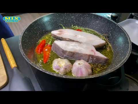 Видео: Палтус на сковородке  // рецепты от Стаса из Mix Markt