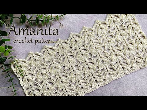 Видео: Простой в исполнении , милый узор крючком  "Amanita"