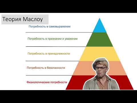 Видео: Теория мотивации Абрахама Маслоу (за 12 минут)