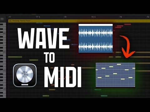 Видео: Logic Pro X - Как перевести аудио в миди