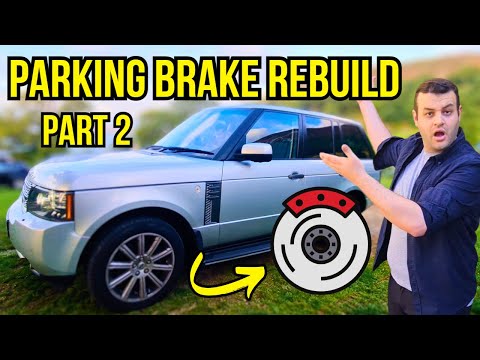 Видео: Замена ПРАВЫХ колодок стояночного тормоза на Range Rover 3.6 TDV8
