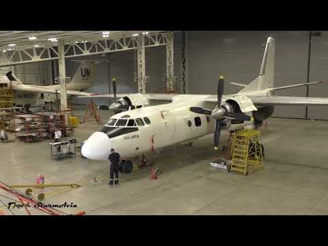 Видео: Техническое обслуживание АН-24 в Центре ТОиР - аэропорт Уфа