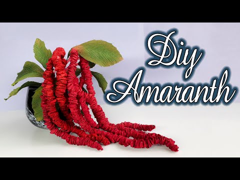 Видео: DIY Amaranth papercraft / Амарант из бумаги