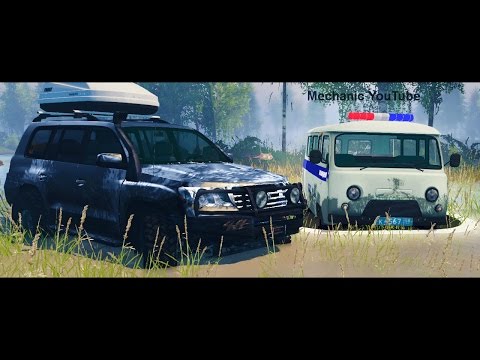 Видео: Полицейская Погоня за Land Cruiser 200  - Spintires