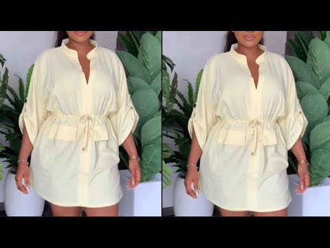 Видео: Как сшить модное платье-леторуб с кулиской на талии