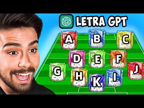 Видео: Chat GPT Выбирает 1 НЕВЕРОЯТНОГО Игрока Для Каждой Буквы
