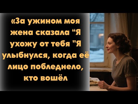 Видео: «За ужином моя жена сказала  “Я ухожу от тебя ”Я улыбнулся, когда её лицо побледнело, кто вошёл