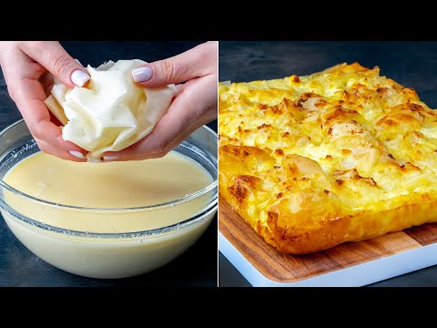 Видео: Необычайно вкусный пирог из теста фило, который покорил весь интернет!