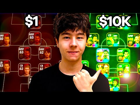 Видео: Счет $1 против $10 000 в eFootball!