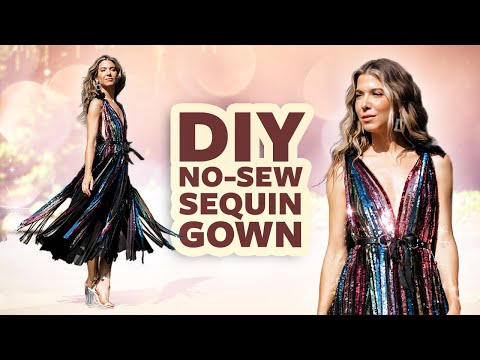 Видео: ЛЕГКОЕ платье с глубоким V-образным вырезом (НЕ ТРЕБУЕТСЯ ШИТЬ!) | Сделай сам с Орли Шани