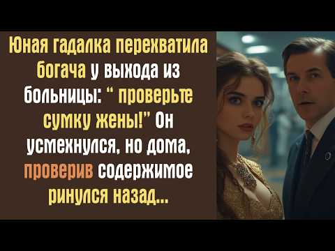 Видео: Юная гадалка перехватила богача у выхода из больницы: “ проверьте сумку жены!” Он усмехнулся, но...