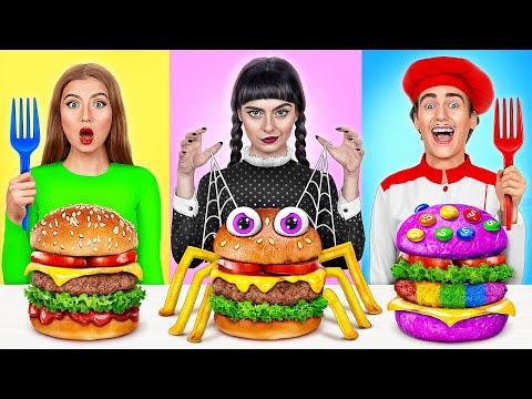 Видео: Кулинарный Челлендж: Уэнсдей Против Бабушки | Потрясающие Кухонные Лайфхаки Trend DO Challenge