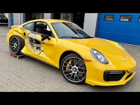 Видео: Porsche 911. The body repair. Ремонт кузова.