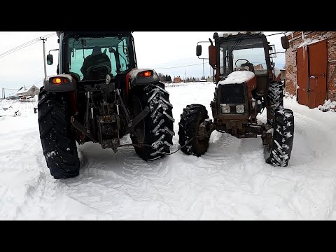 Видео: Рабочие будни в колхозе!  Отбуксировали ТТР 401!