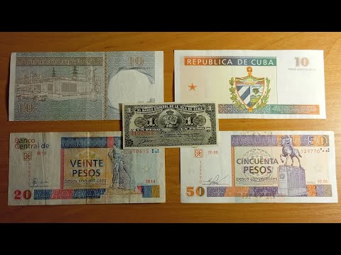 Видео: 1️⃣2️⃣. БАНКНОТЫ КУБЫ 🇨🇺  { КОНВЕРТИРУЕМЫЕ ПЕСО } . / CUBAN BANKNOTES 🇨🇺 { PESOS CONVERTIBLES } .