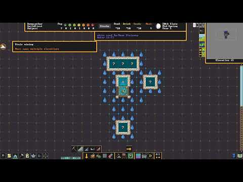 Видео: Dwarf Fortress 🍄 Безвыходная ситуация... или нет? ♒ Тяжёлый водоносный слой, но нет материалов.