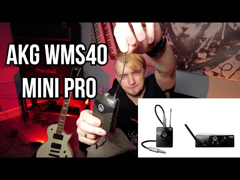 Видео: Обзор на гитарную радиосистему AKG WMS40 mini pro