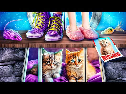 Видео: Я спасла бездомных котят! Лайфхаки для владельцев животных!