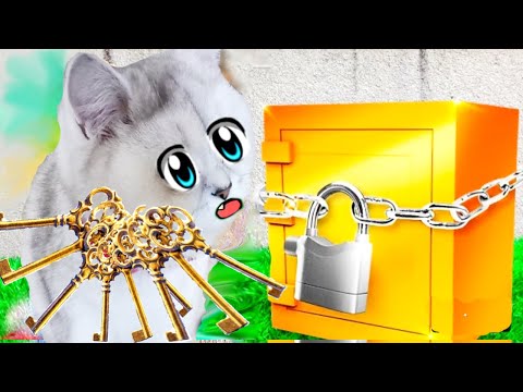 Видео: КОШКИ Нашли 1000 Ключей К Таинственному Ящику!