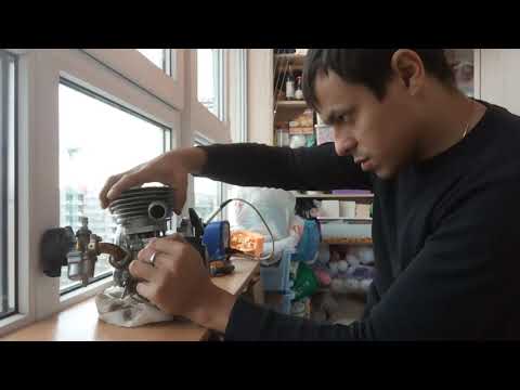 Видео: Примеряем расточенный цилиндр с поршнем на картер Д6